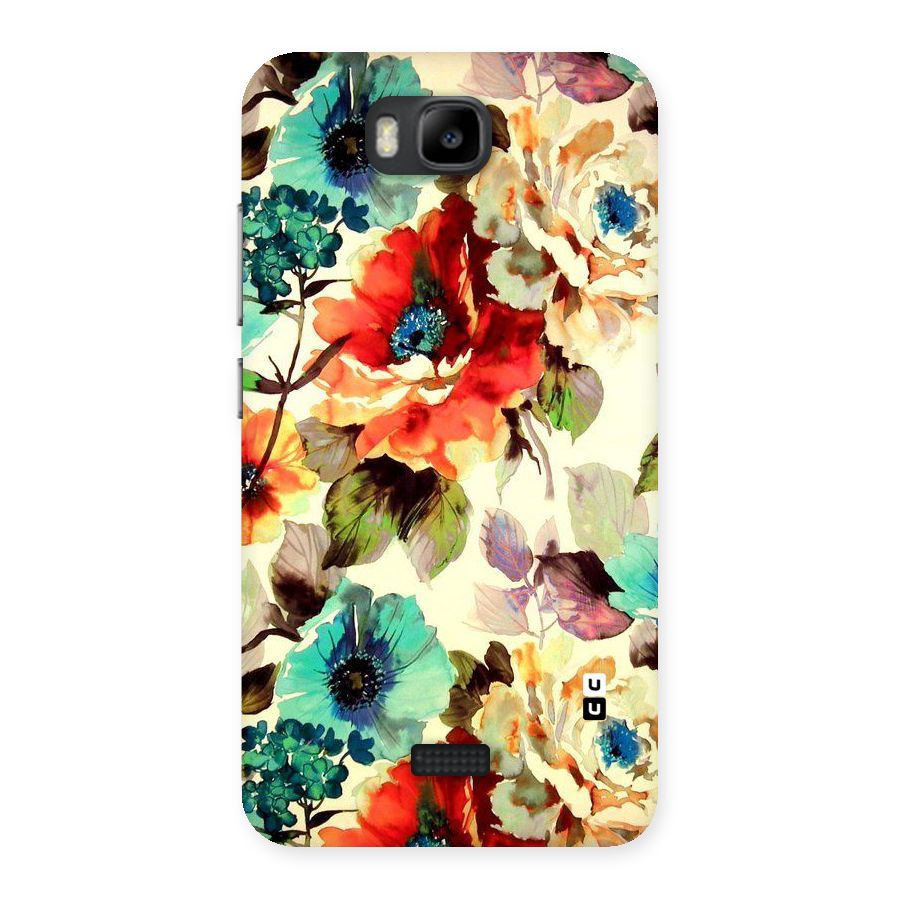 Artsy Bloom Flower Back Case for Honor Bee