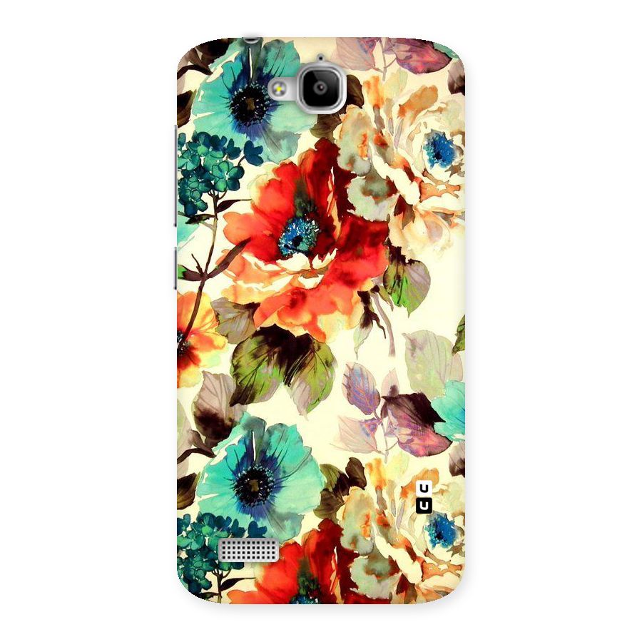 Artsy Bloom Flower Back Case for Honor Holly