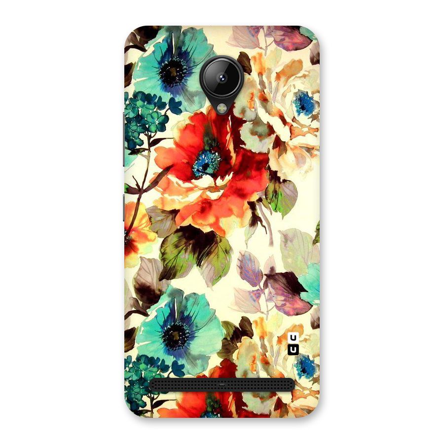 Artsy Bloom Flower Back Case for Lenovo C2