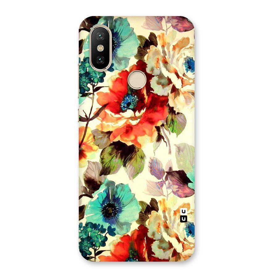 Artsy Bloom Flower Back Case for Mi A2