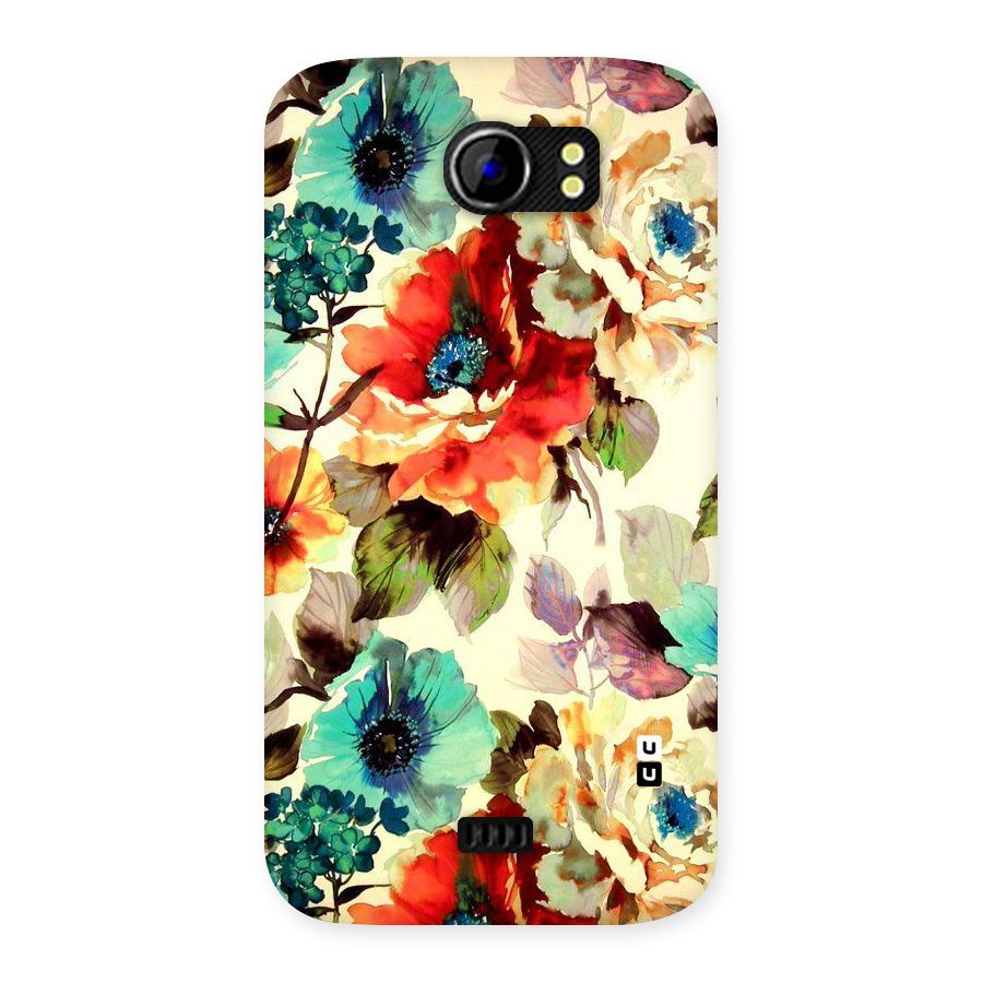 Artsy Bloom Flower Back Case for Micromax Canvas 2 A110