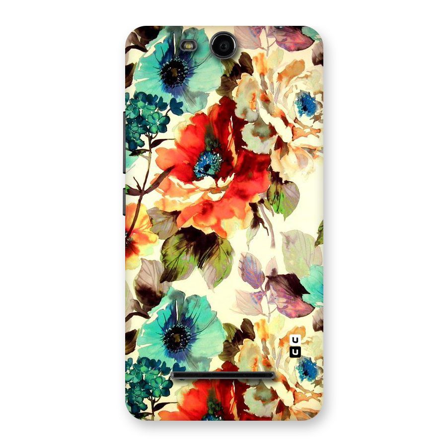 Artsy Bloom Flower Back Case for Micromax Canvas Juice 3 Q392