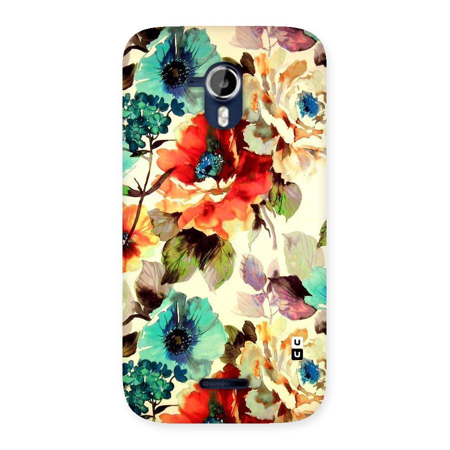 Artsy Bloom Flower Back Case for Micromax Canvas Magnus A117