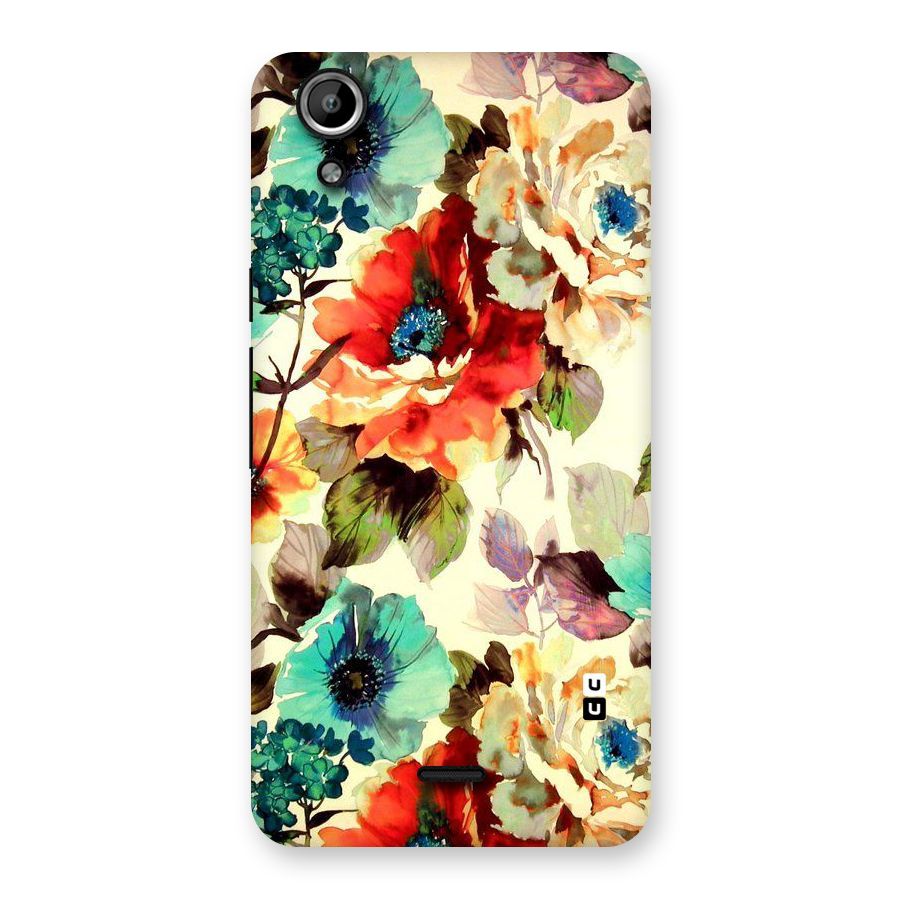 Artsy Bloom Flower Back Case for Micromax Canvas Selfie Lens Q345