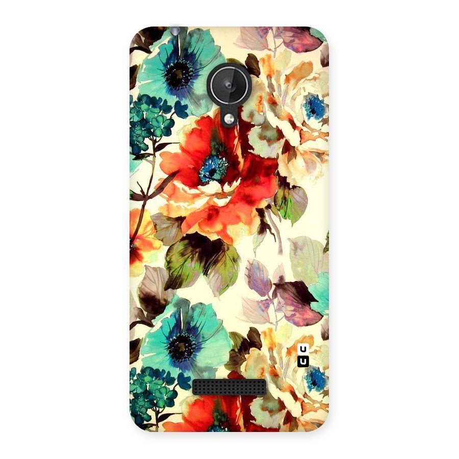 Artsy Bloom Flower Back Case for Micromax Canvas Spark Q380