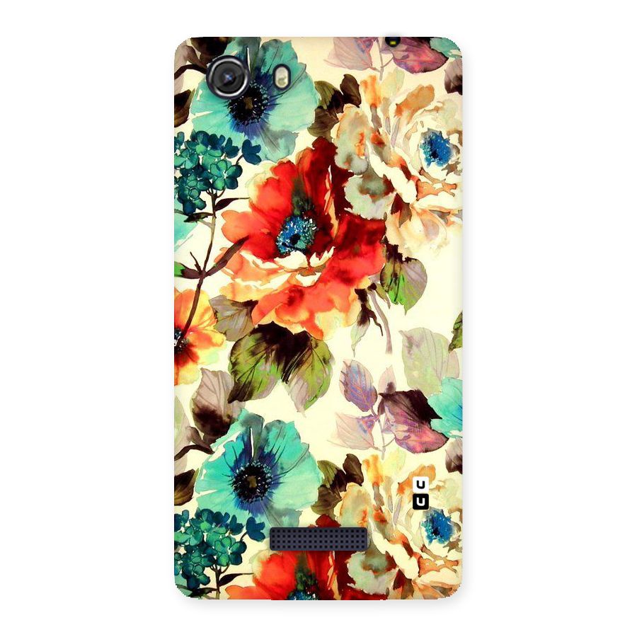 Artsy Bloom Flower Back Case for Micromax Unite 3
