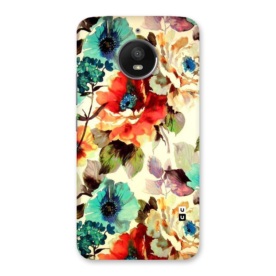 Artsy Bloom Flower Back Case for Moto E4 Plus