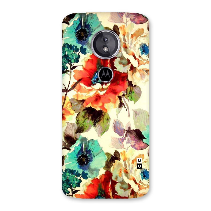 Artsy Bloom Flower Back Case for Moto E5