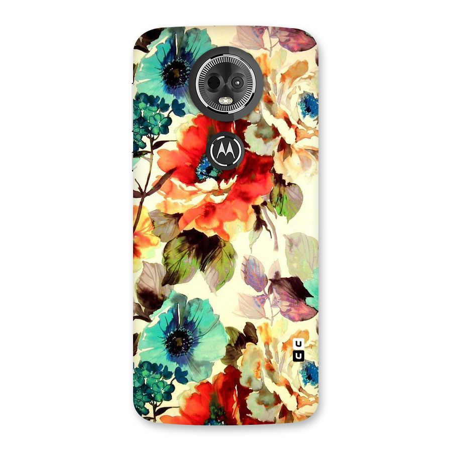 Artsy Bloom Flower Back Case for Moto E5 Plus