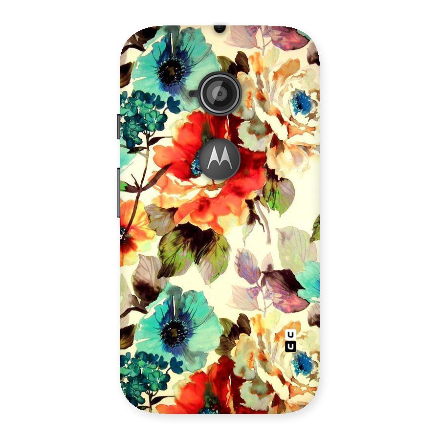 Artsy Bloom Flower Back Case for Moto E 2nd Gen