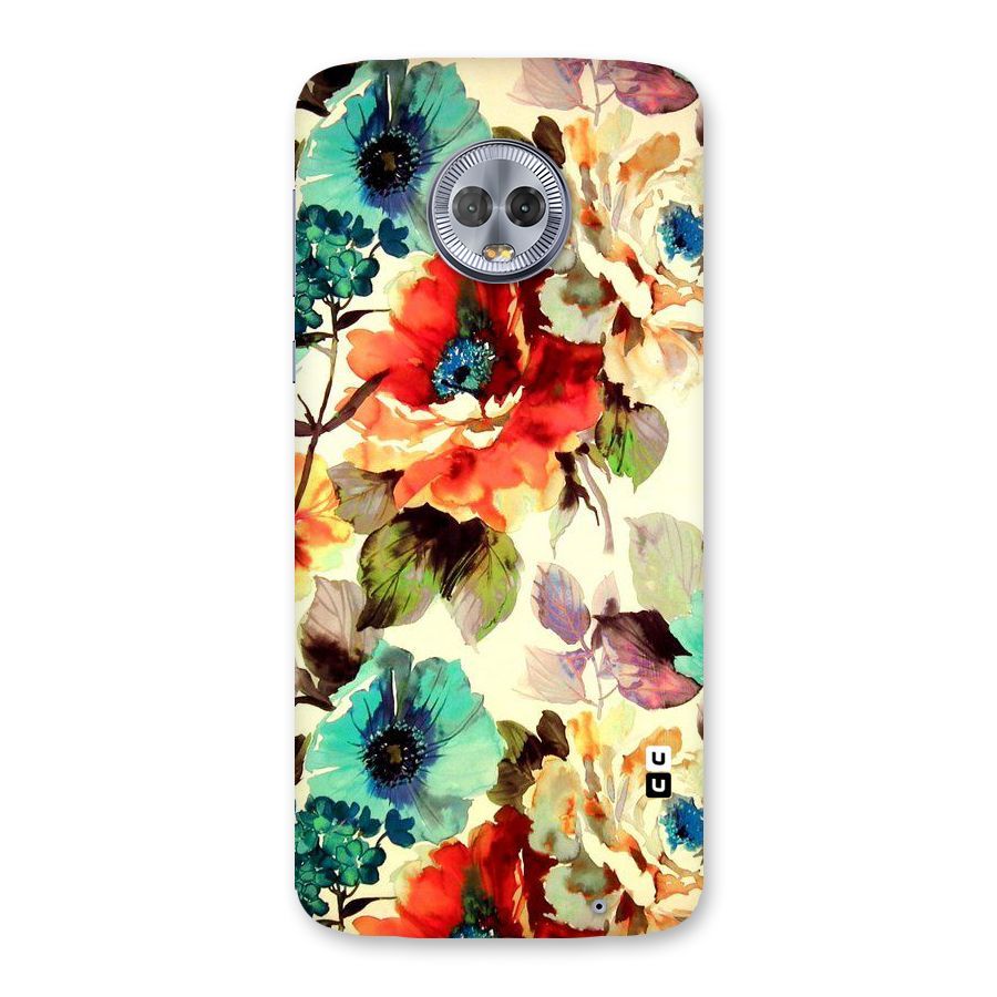 Artsy Bloom Flower Back Case for Moto G6 Plus