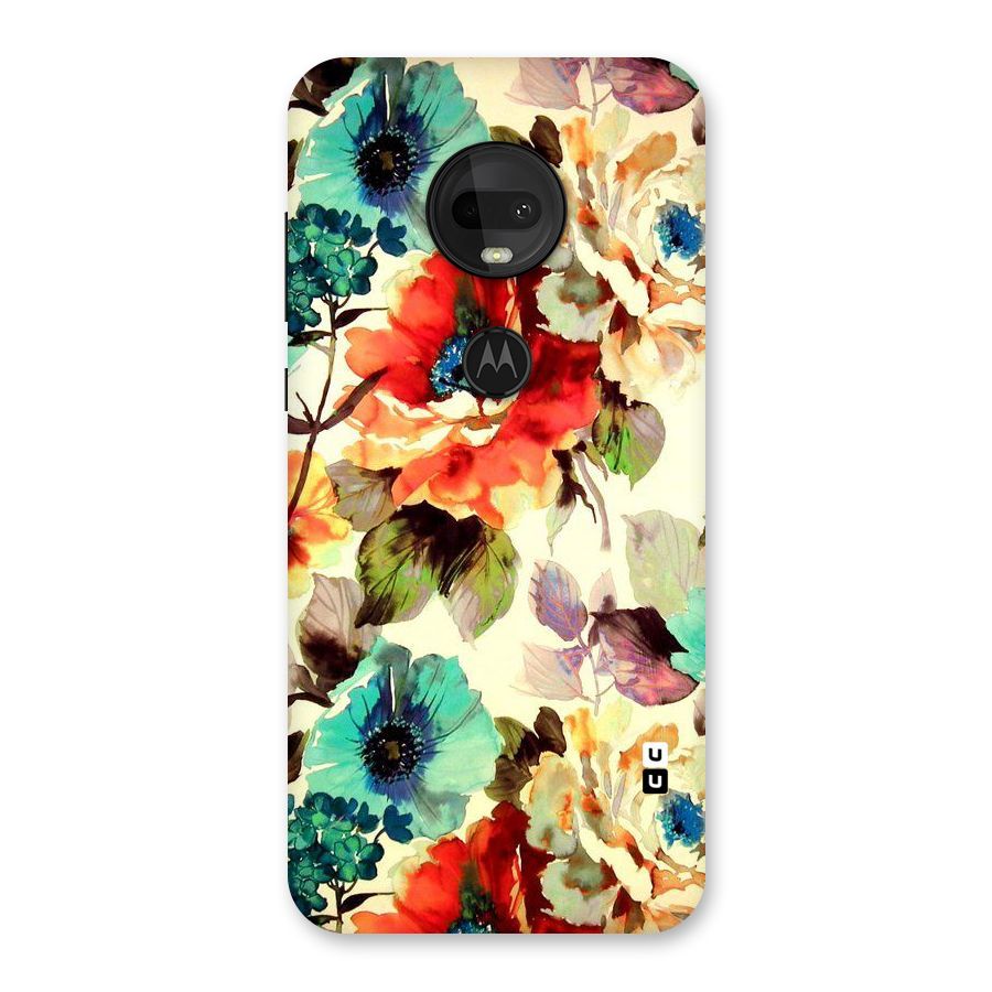 Artsy Bloom Flower Back Case for Moto G7