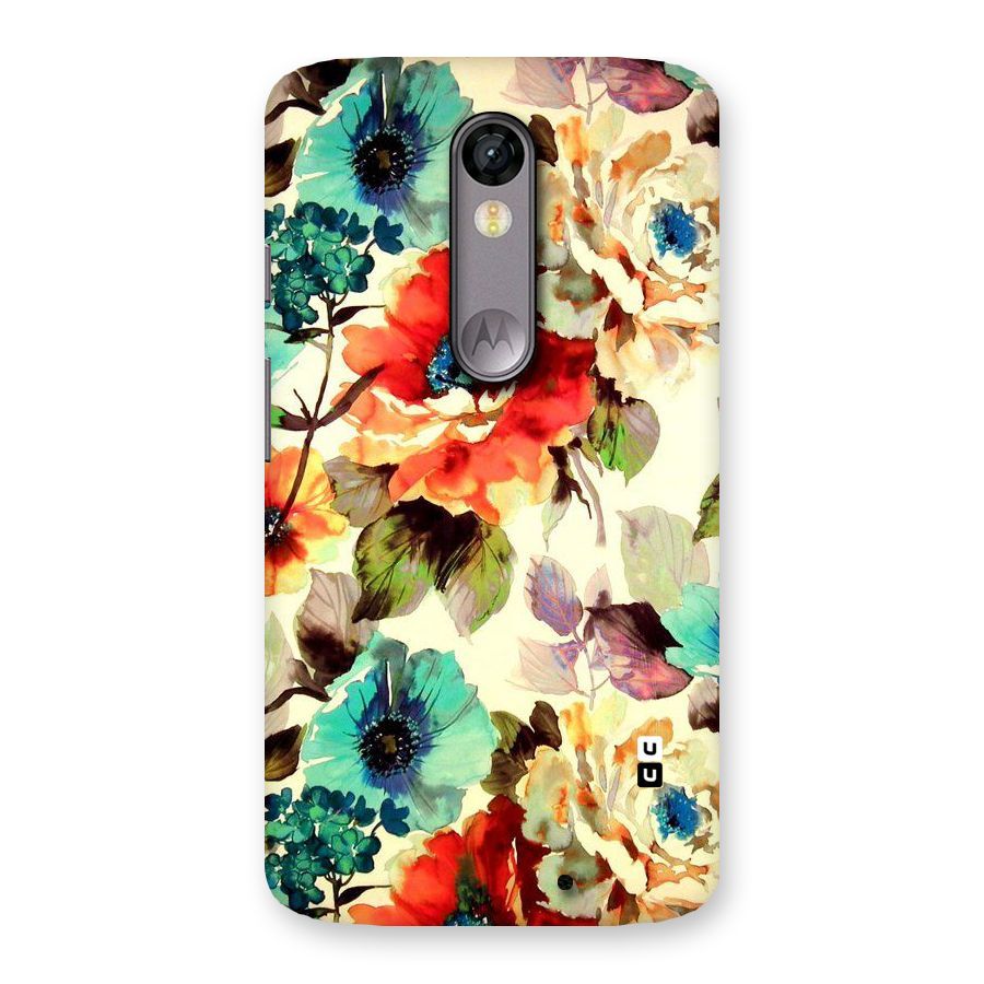 Artsy Bloom Flower Back Case for Moto X Force