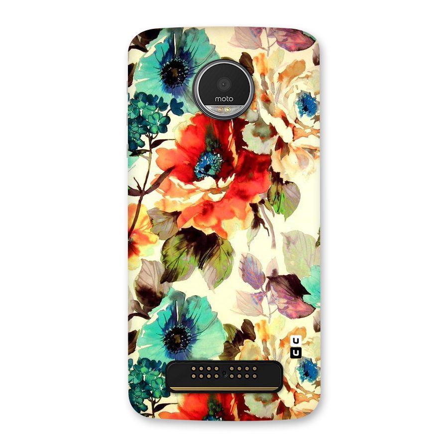 Artsy Bloom Flower Back Case for Moto Z Play
