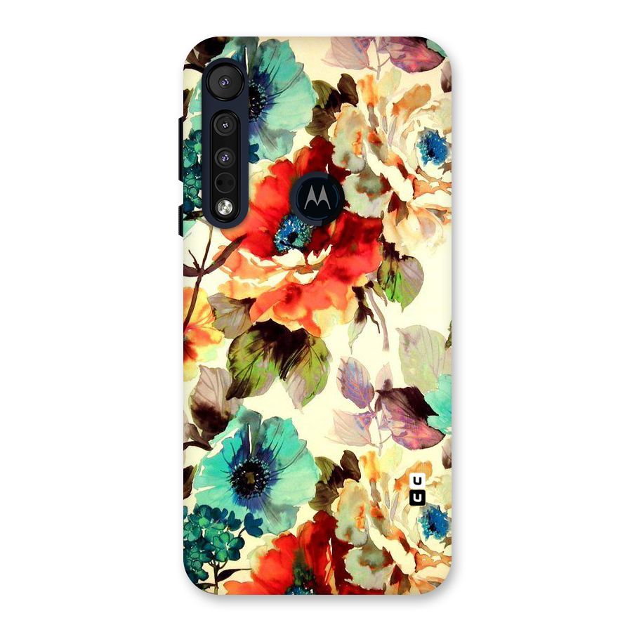 Artsy Bloom Flower Back Case for Motorola One Macro