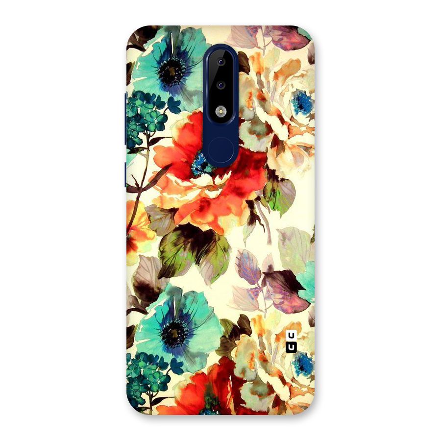 Artsy Bloom Flower Back Case for Nokia 5.1 Plus