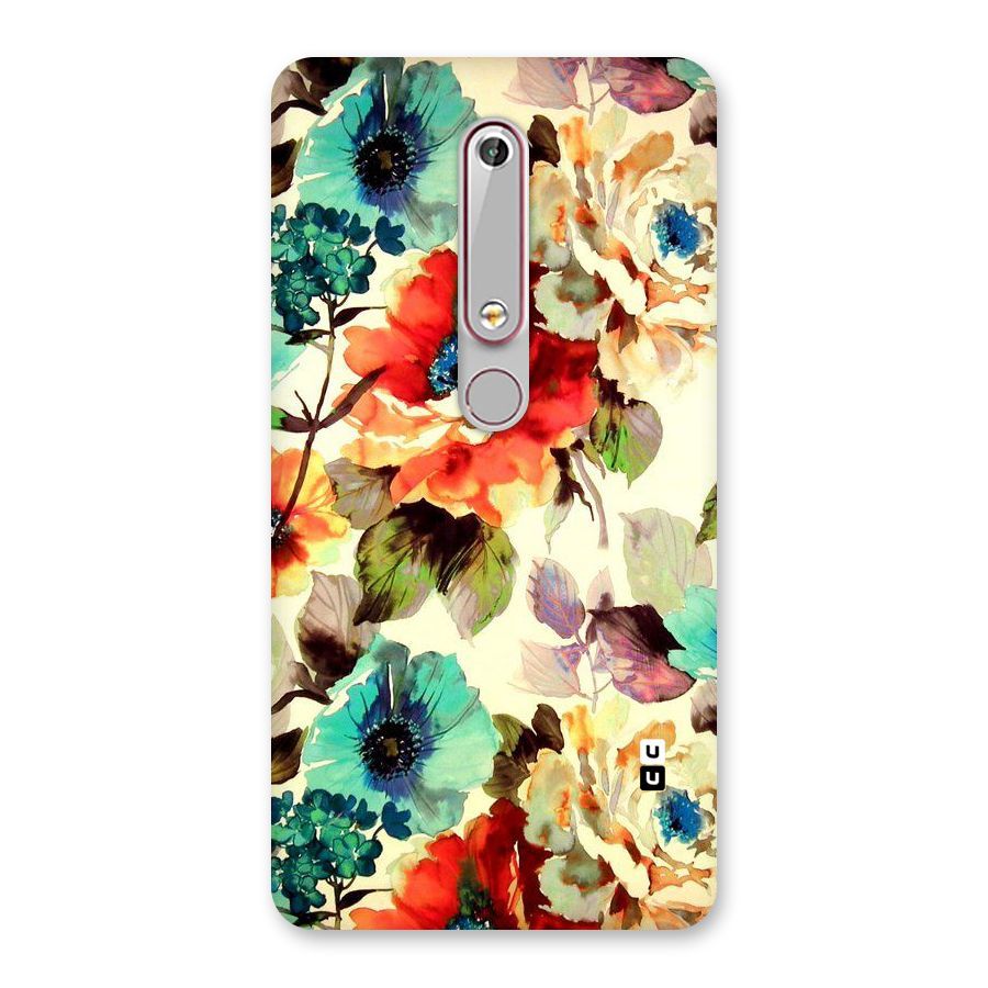 Artsy Bloom Flower Back Case for Nokia 6.1