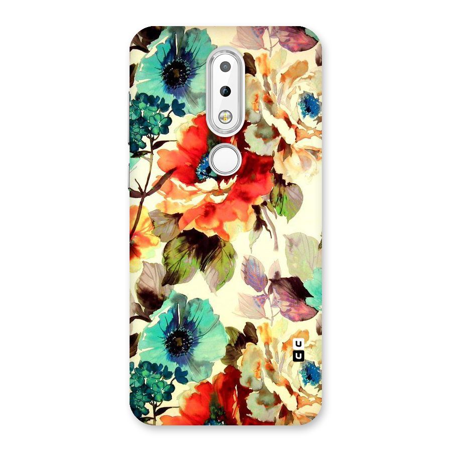 Artsy Bloom Flower Back Case for Nokia 6.1 Plus