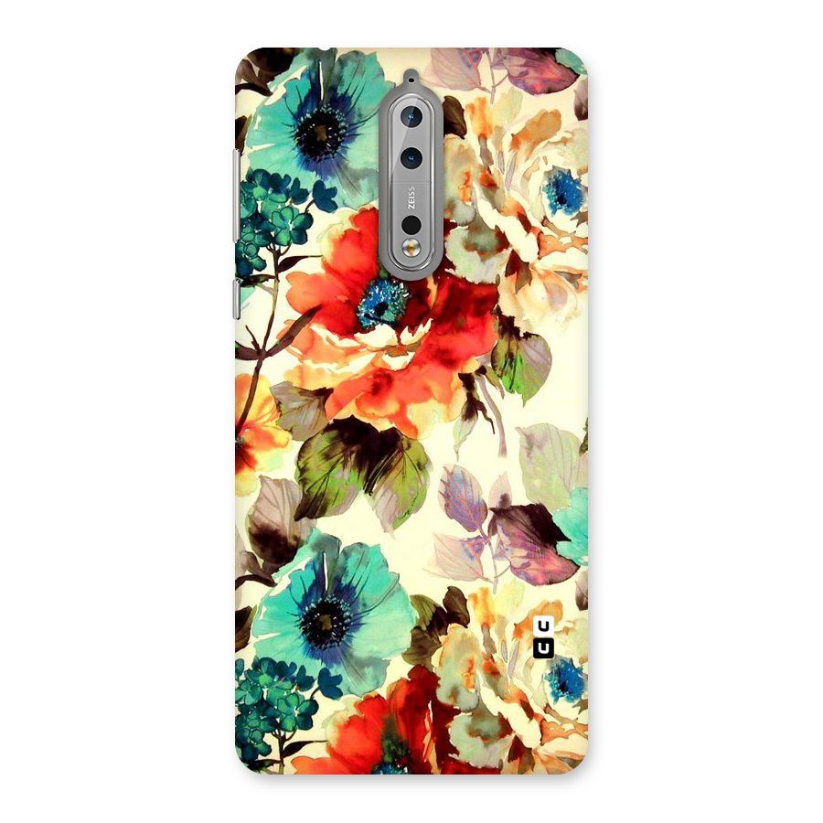 Artsy Bloom Flower Back Case for Nokia 8