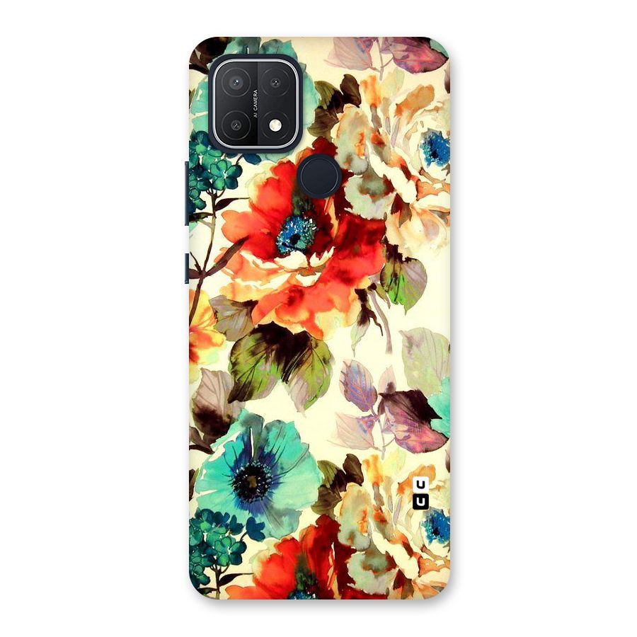 Artsy Bloom Flower Back Case for Oppo A15s