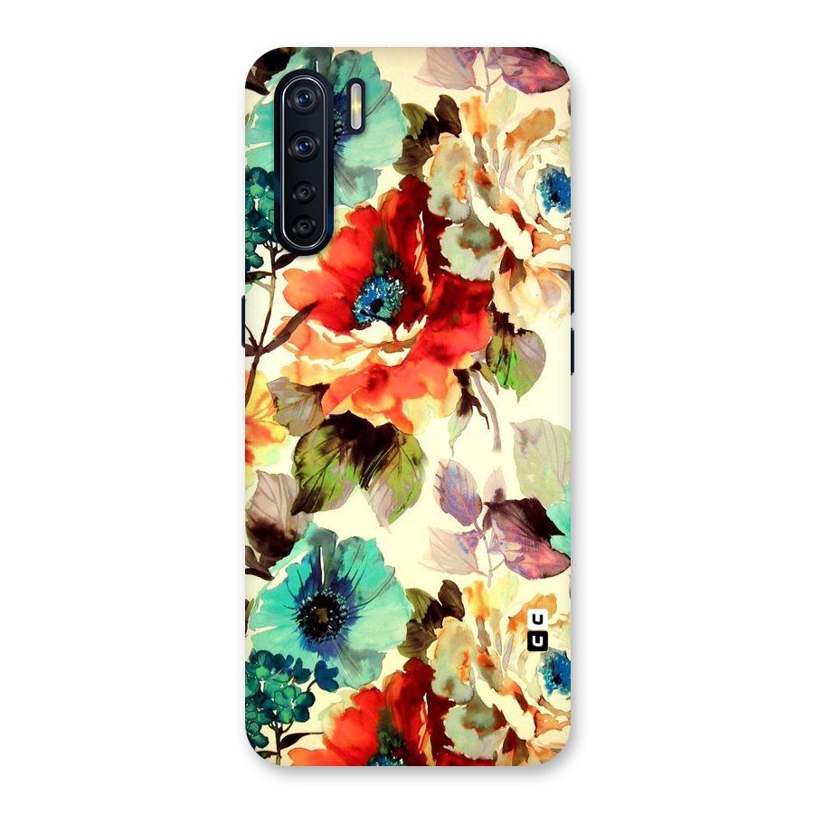 Artsy Bloom Flower Back Case for Oppo F15