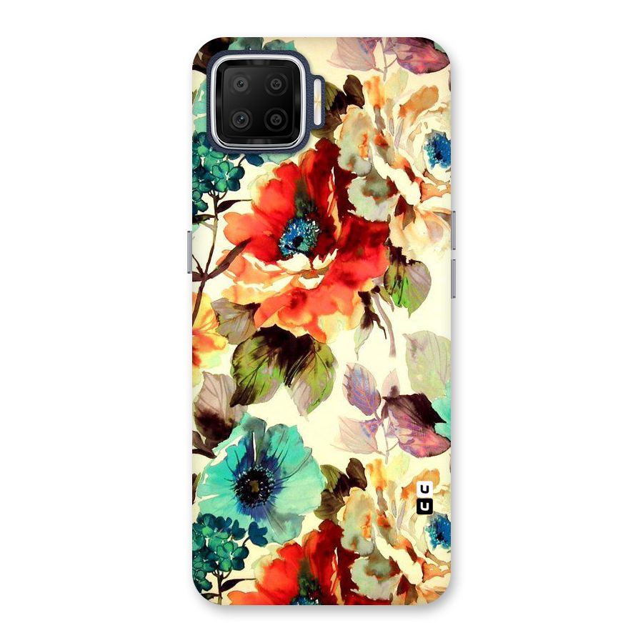Artsy Bloom Flower Back Case for Oppo F17