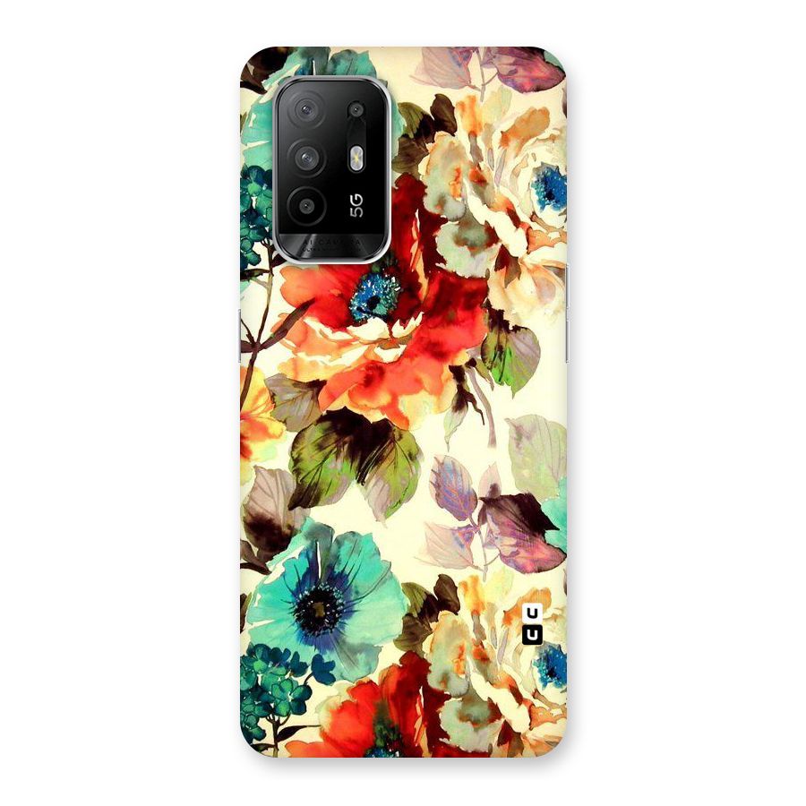 Artsy Bloom Flower Back Case for Oppo F19 Pro Plus 5G