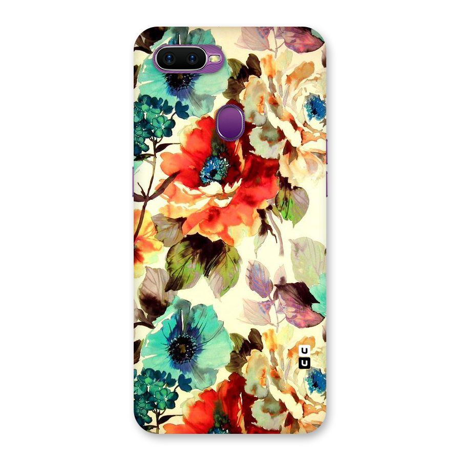 Artsy Bloom Flower Back Case for Oppo F9
