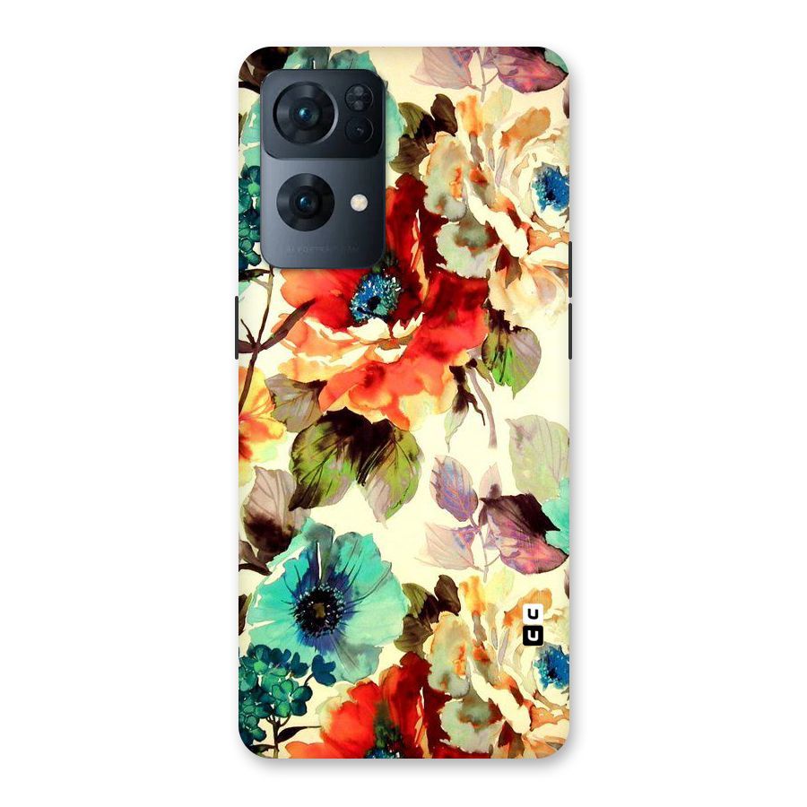 Artsy Bloom Flower Back Case for Oppo Reno7 Pro 5G