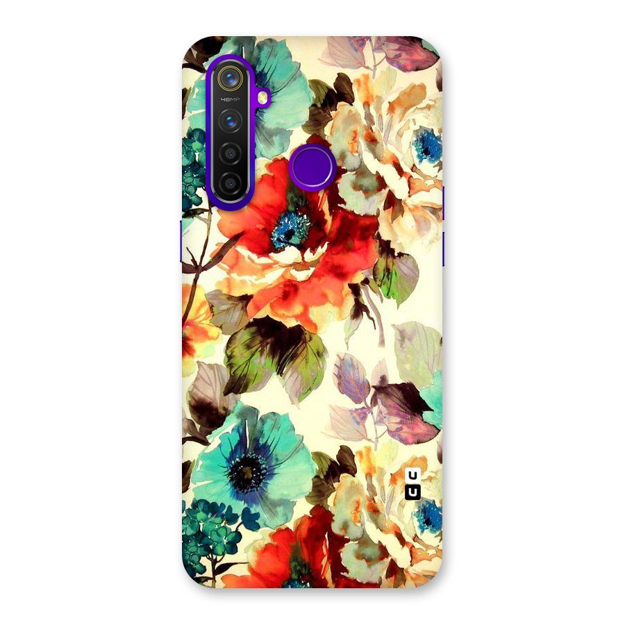 Artsy Bloom Flower Back Case for Realme 5 Pro