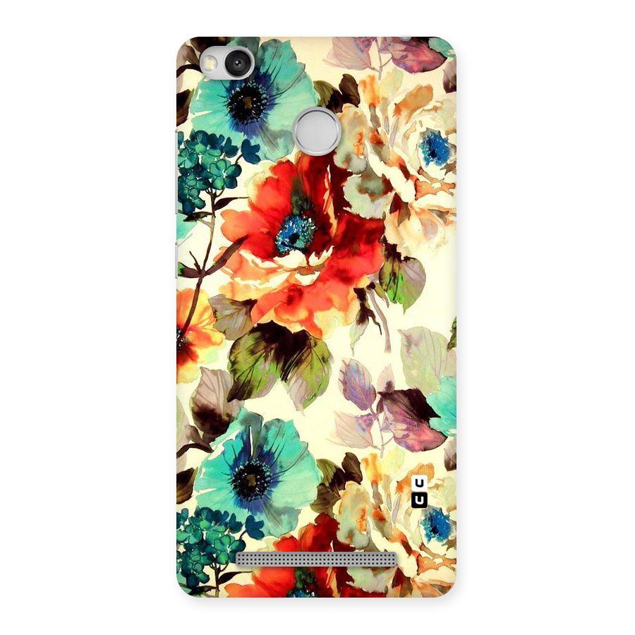 Artsy Bloom Flower Back Case for Redmi 3S Prime
