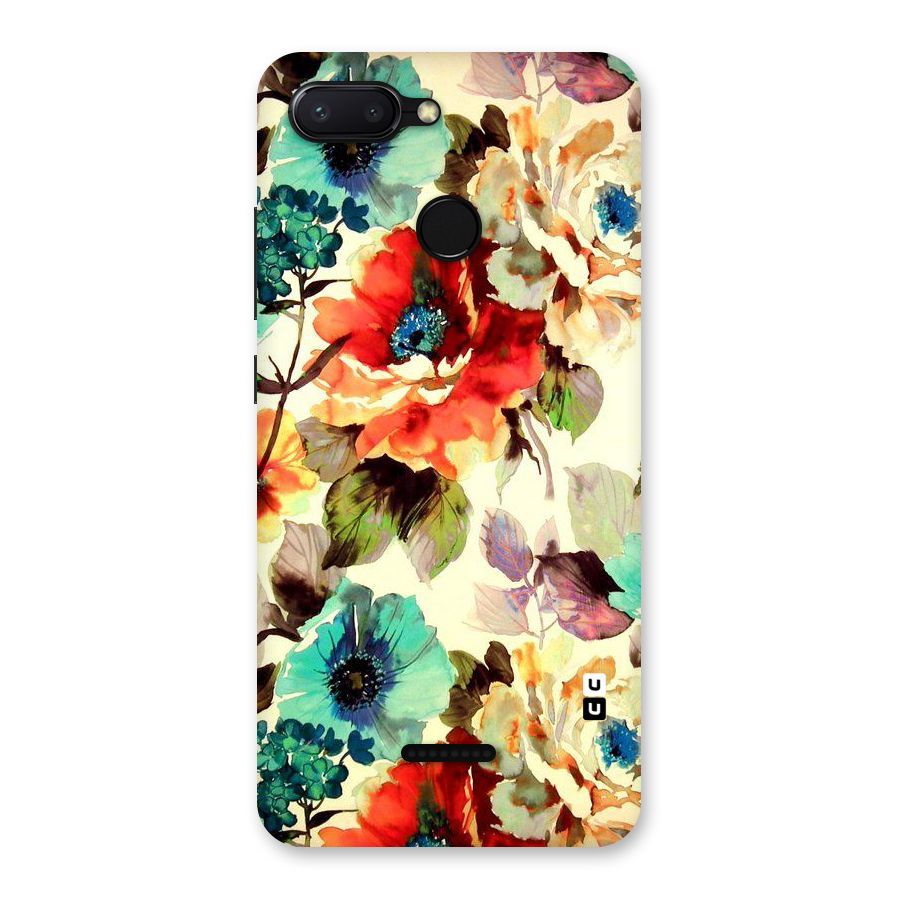 Artsy Bloom Flower Back Case for Redmi 6