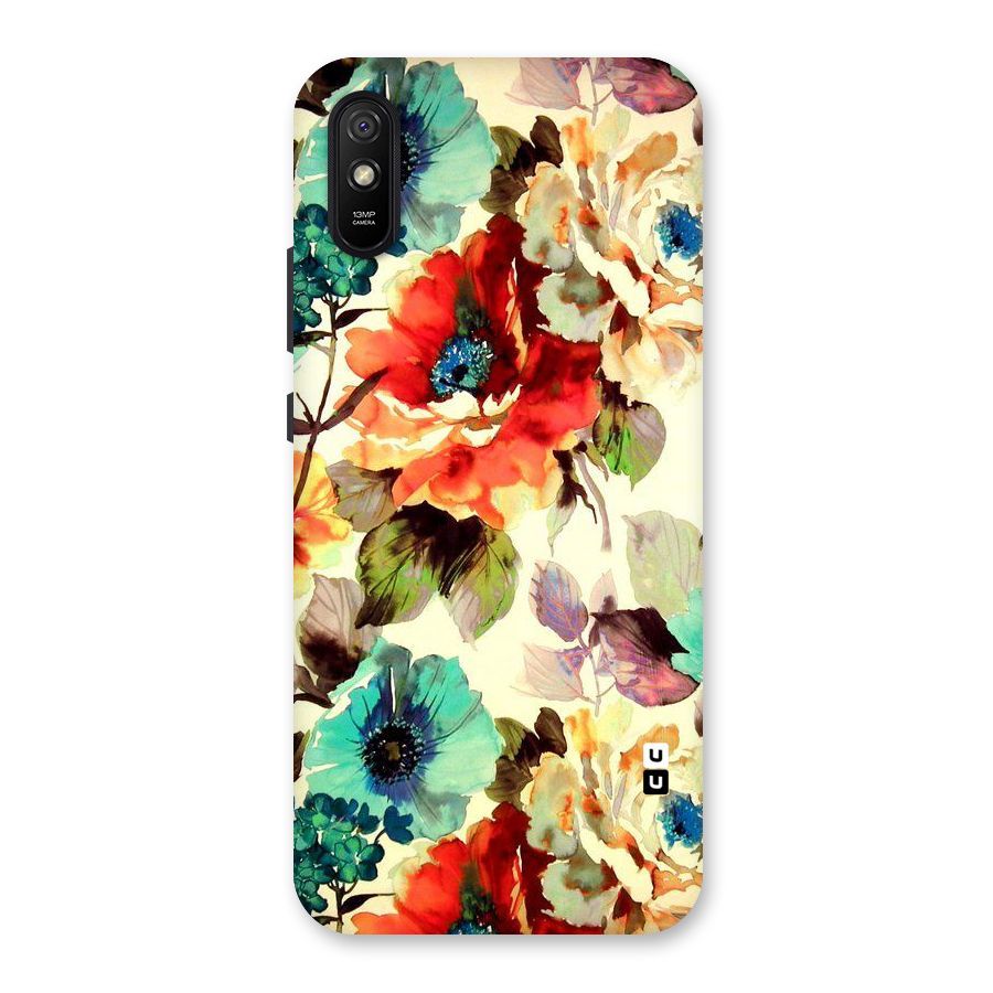 Artsy Bloom Flower Back Case for Redmi 9A