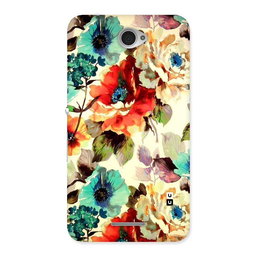 Artsy Bloom Flower Back Case for Sony Xperia E4