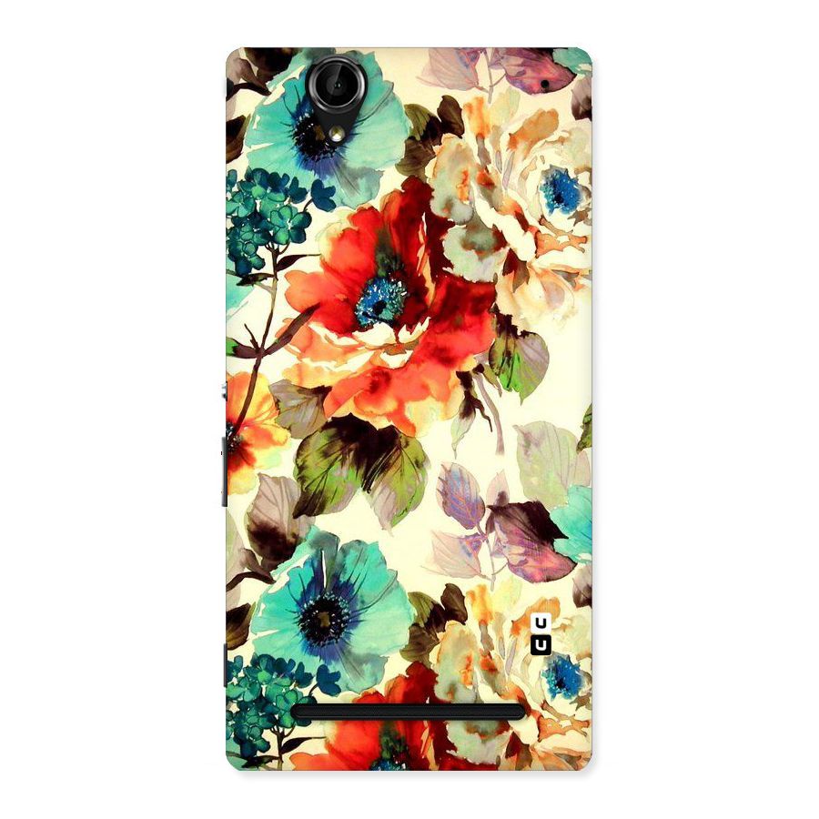 Artsy Bloom Flower Back Case for Sony Xperia T2