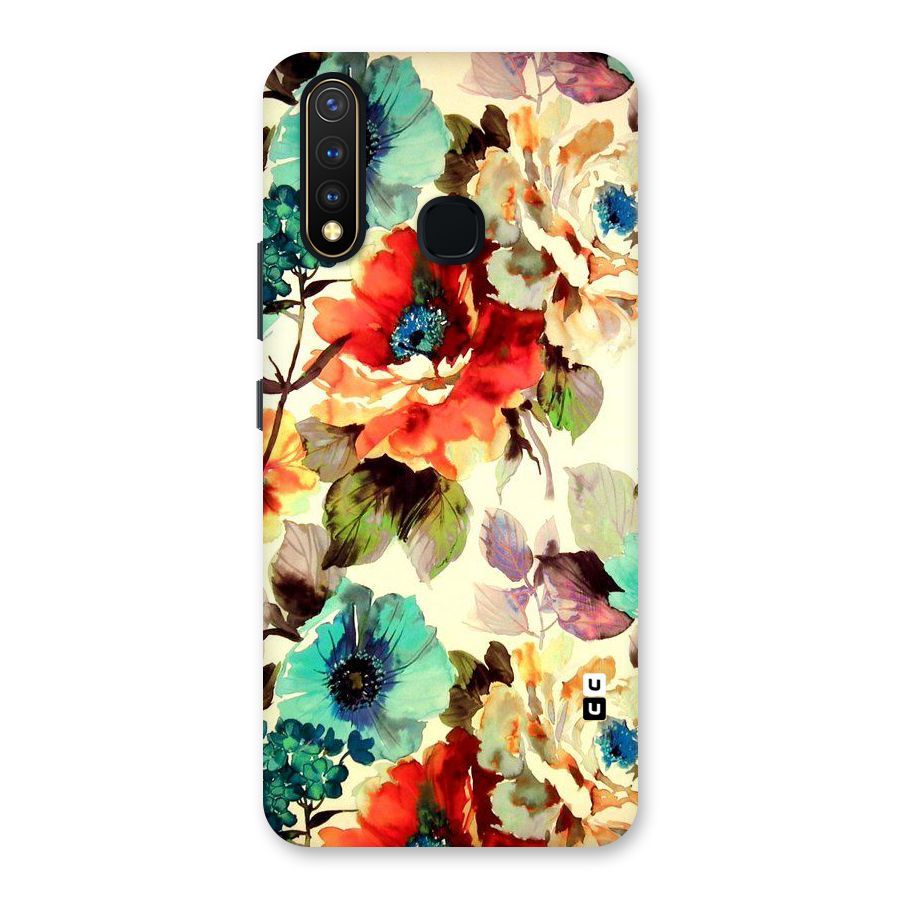 Artsy Bloom Flower Back Case for Vivo U20