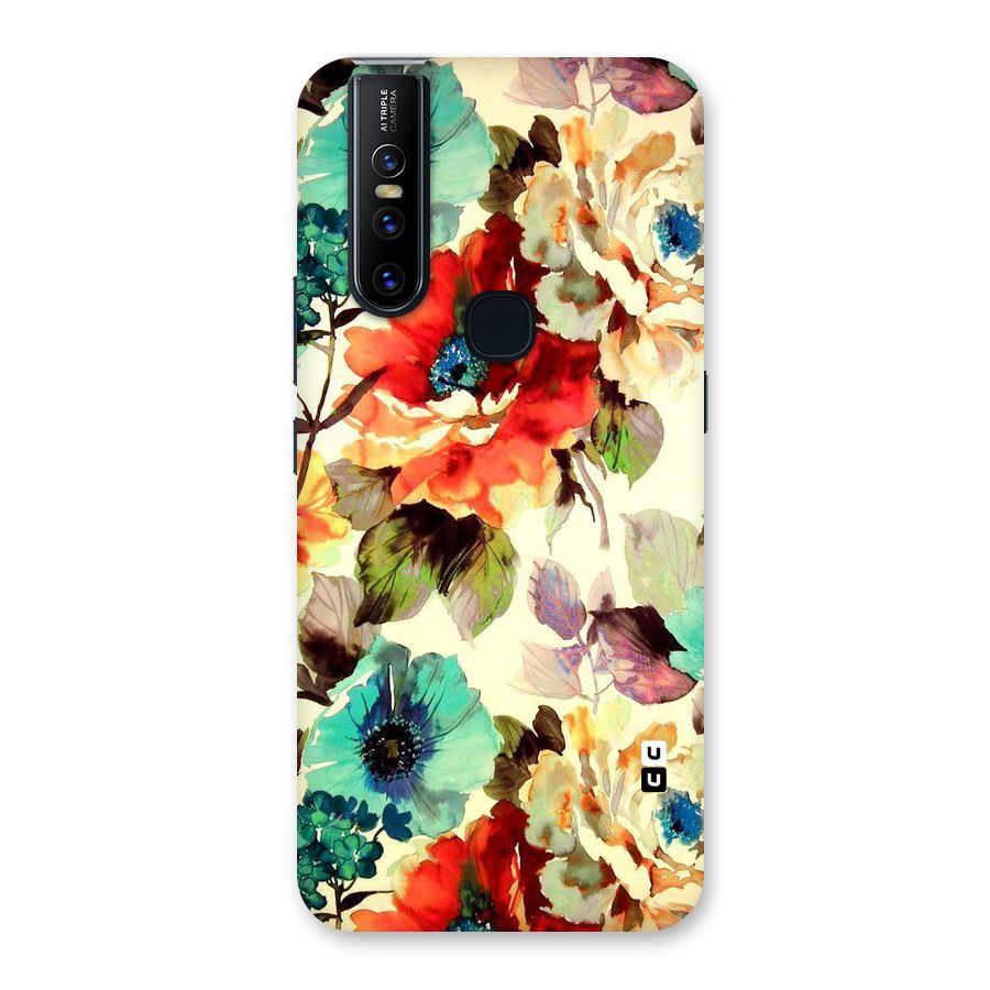 Artsy Bloom Flower Back Case for Vivo V15