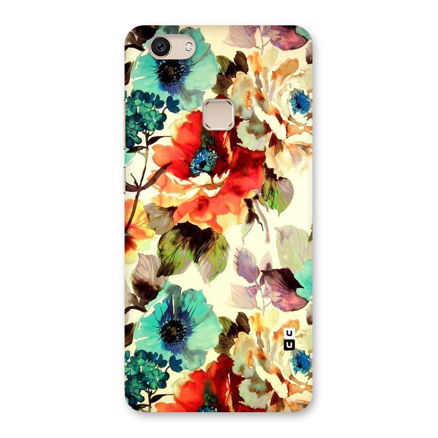 Artsy Bloom Flower Back Case for Vivo V7