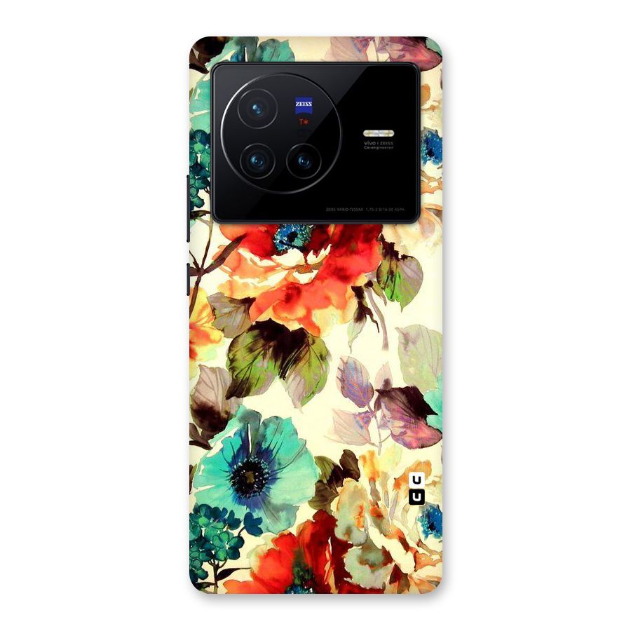 Artsy Bloom Flower Back Case for Vivo X80
