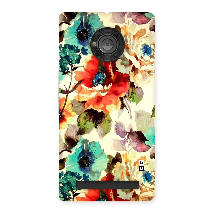 Artsy Bloom Flower Back Case for Yu Yunique