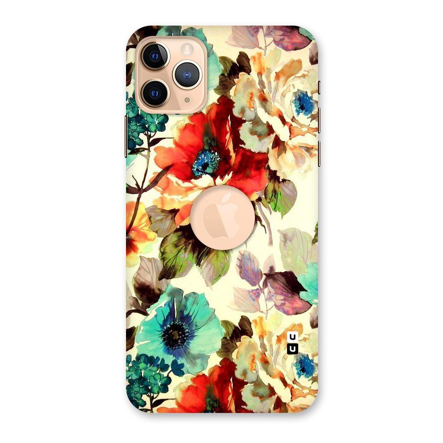 Artsy Bloom Flower Back Case for iPhone 11 Pro Max Logo Cut