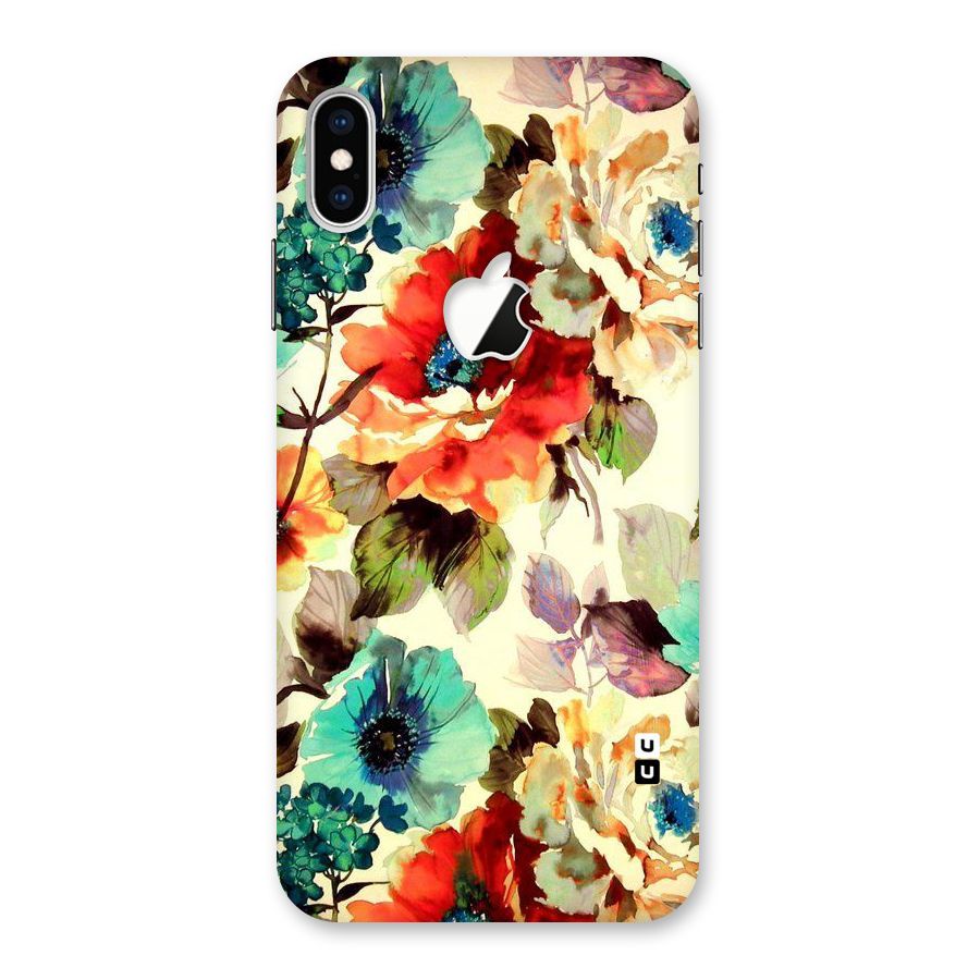 Artsy Bloom Flower Back Case for iPhone XS Max Apple Cut