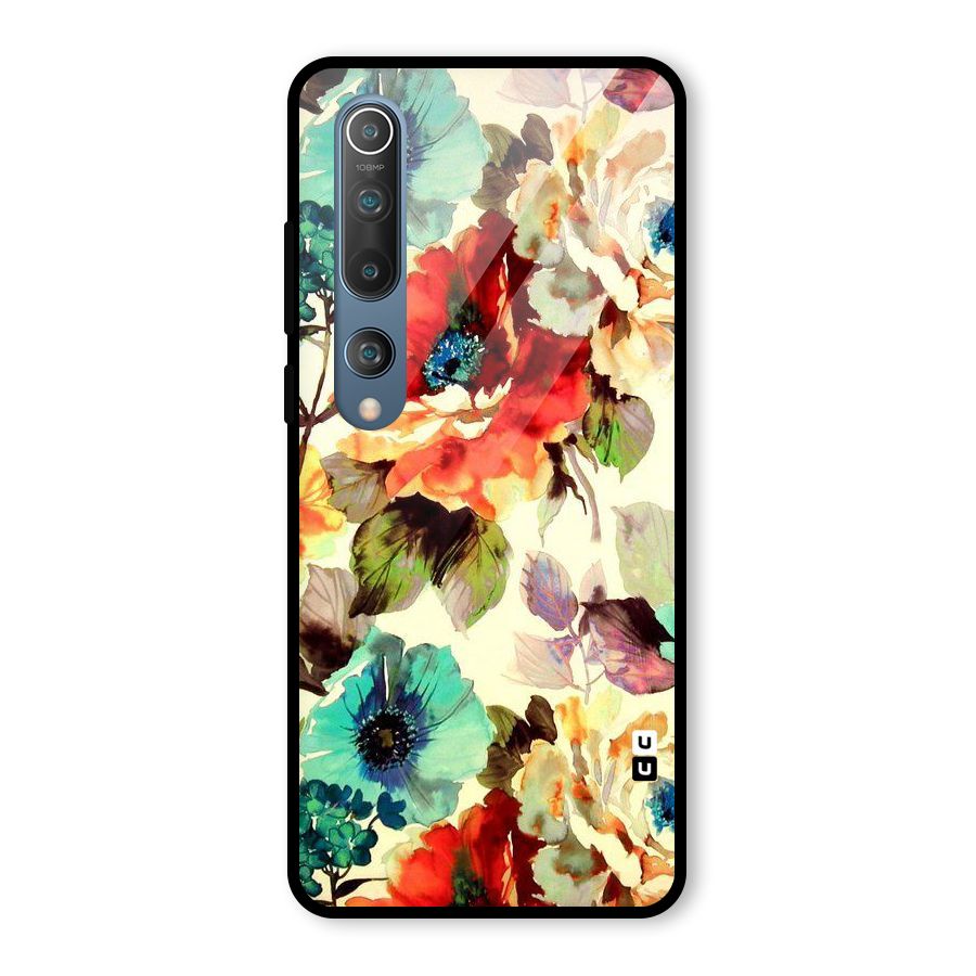 Artsy Bloom Flower Glass Back Case for Mi 10