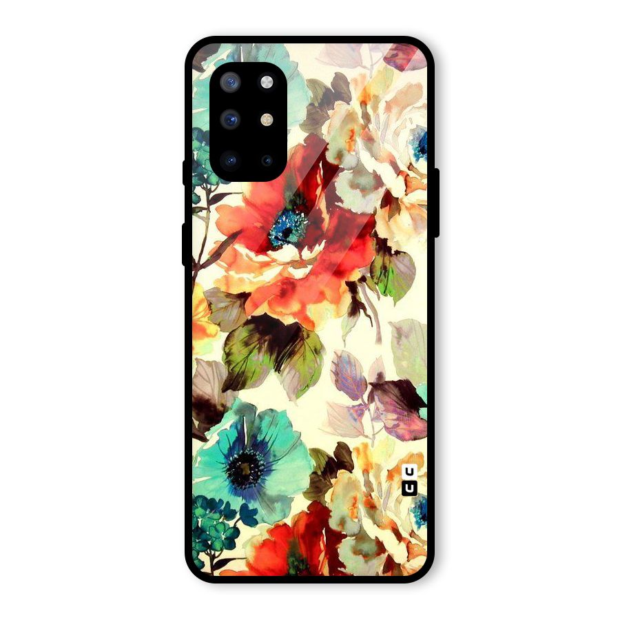 Artsy Bloom Flower Glass Back Case for OnePlus 8T