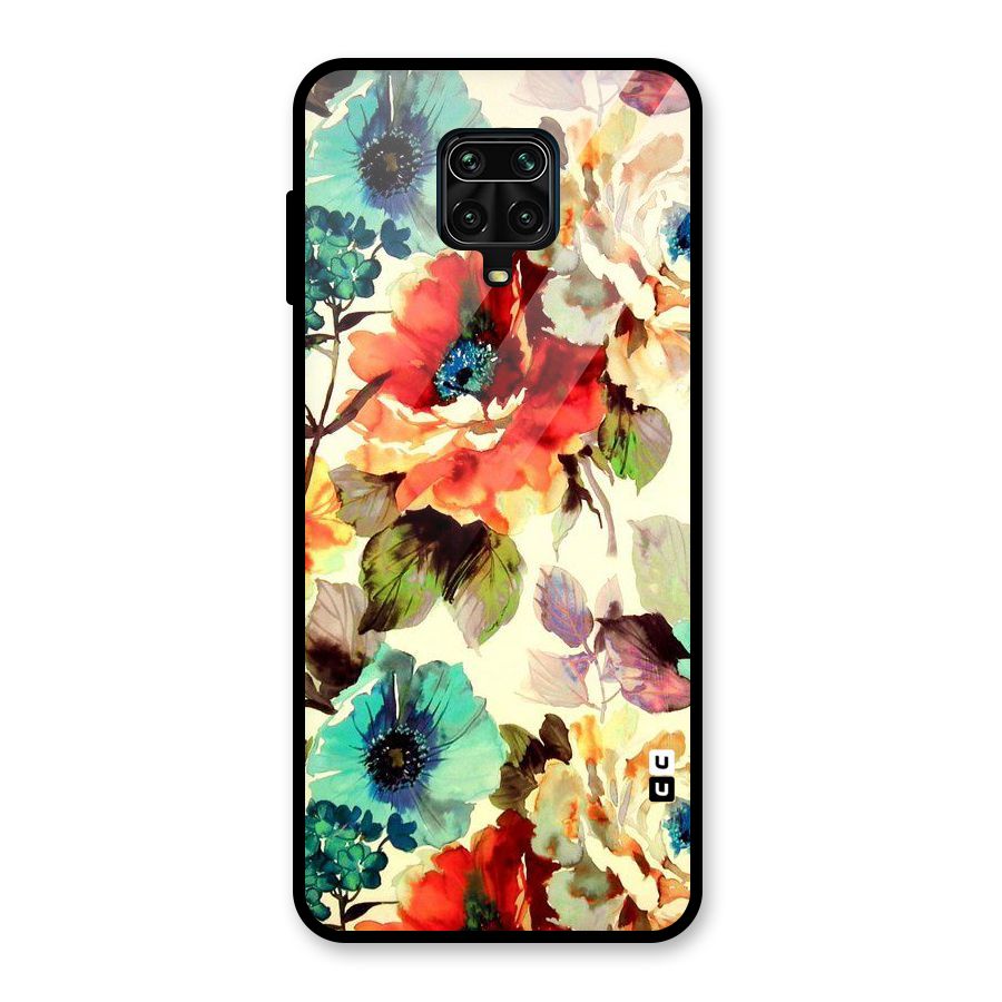 Artsy Bloom Flower Glass Back Case for Poco M2 Pro
