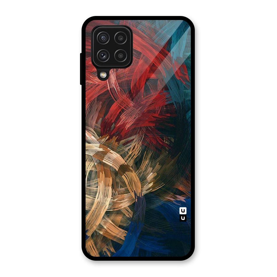 Artsy Colors Glass Back Case for Galaxy A22 4G