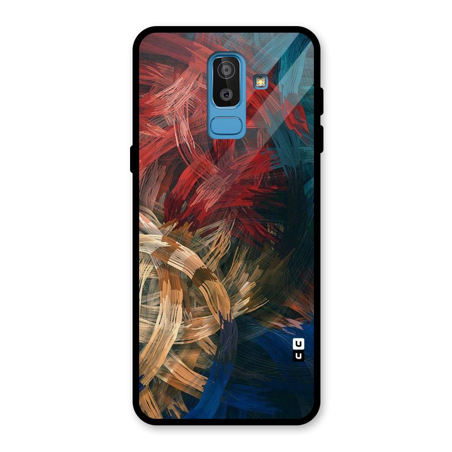 Artsy Colors Glass Back Case for Galaxy J8