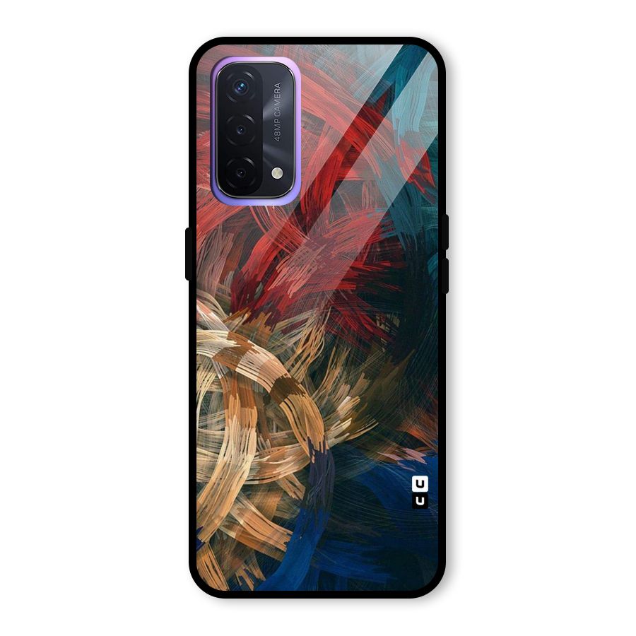 Artsy Colors Glass Back Case for Oppo A74 5G