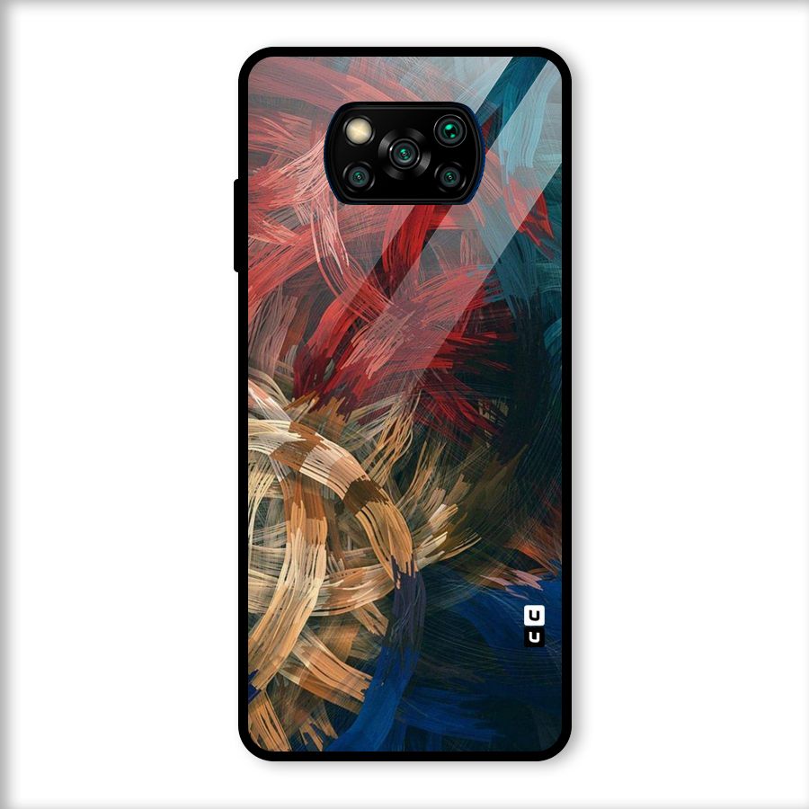 Artsy Colors Glass Back Case for Poco X3