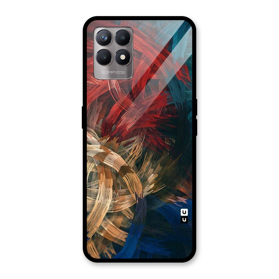 Artsy Colors Glass Back Case for Realme 8i